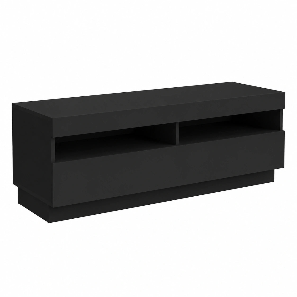 Mobile TV Homelen con LED, 100x35x40 cm, stile scandinavo, per soggiorno e camera
