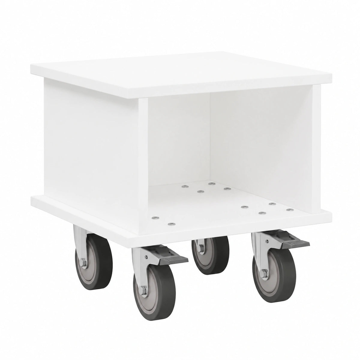 Mobile TV bianco moderno in legno con design scandinavo, 37x35x35 cm