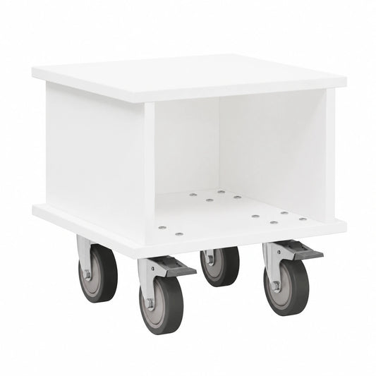 Mobile TV bianco moderno in legno con design scandinavo, 37x35x35 cm