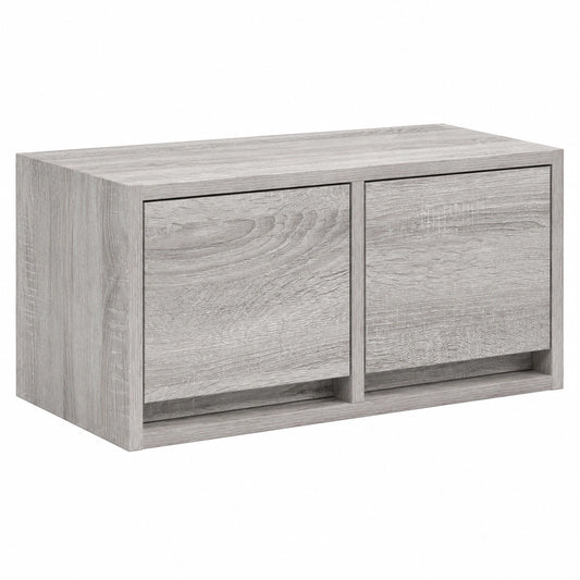 Mobile TV in legno Sonoma grigio 60x31x25,5 cm con ripiani, design minimalista scandinavo, ideale per soggiorno