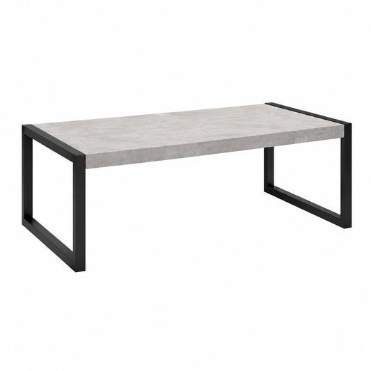 Tavolino da Salotto Moderno in Cemento Grigio, Made in Italy