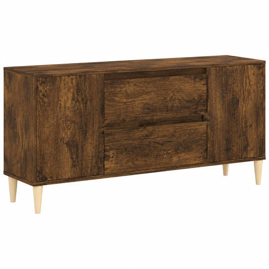 Mobile TV in legno stile nordico con 4 vani aperti e 2 cassetti