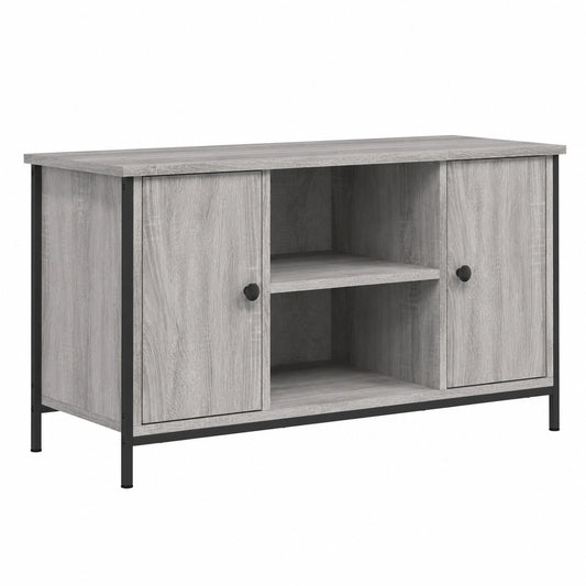 Mobile TV in Legno Grigio Sonoma 100x40x50 cm Stile Nordico