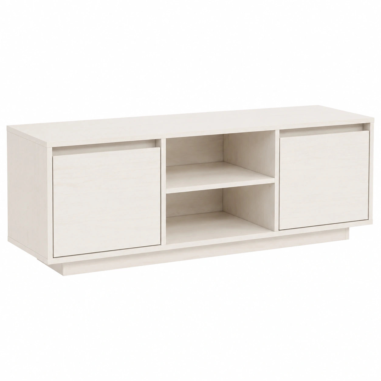 Mobile TV in legno di pino bianco, stile nordico, 110x30x40 cm