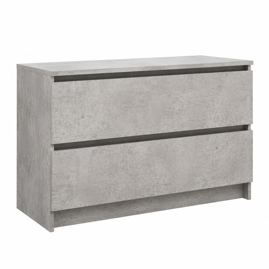 HOMELEN Mobile TV in Legno Grigio Cemento 100x35x54 cm Stile Scandinavo per Soggiorno e Camera